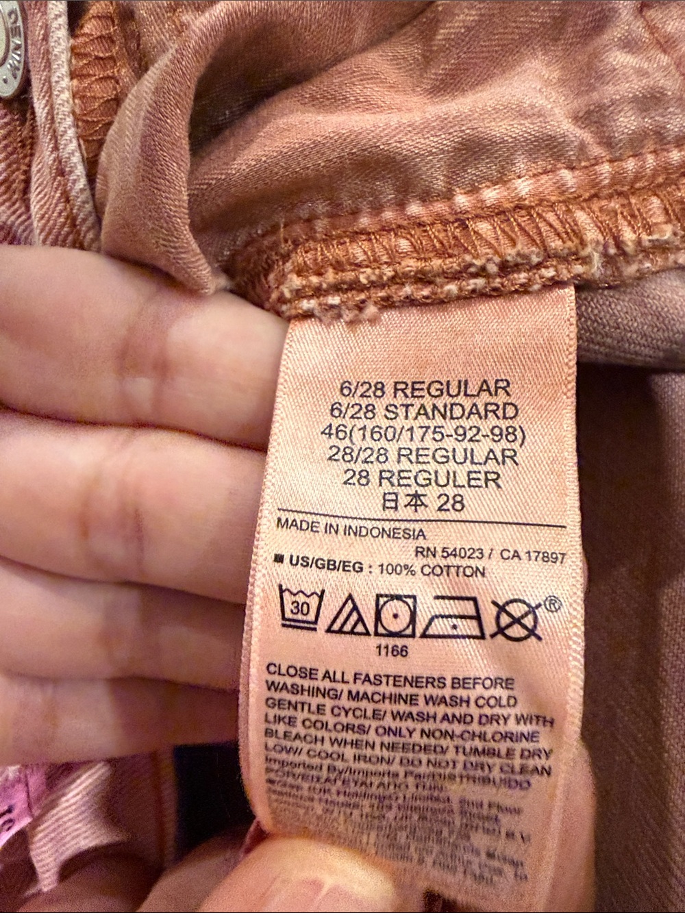GAP Dusty Rose Wide-Leg High-Rise Jeans - Picture 5 of 7